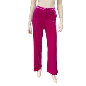 Six Fifty Pants Womens Small Pink Velour Dressy Pants Magenta NWT